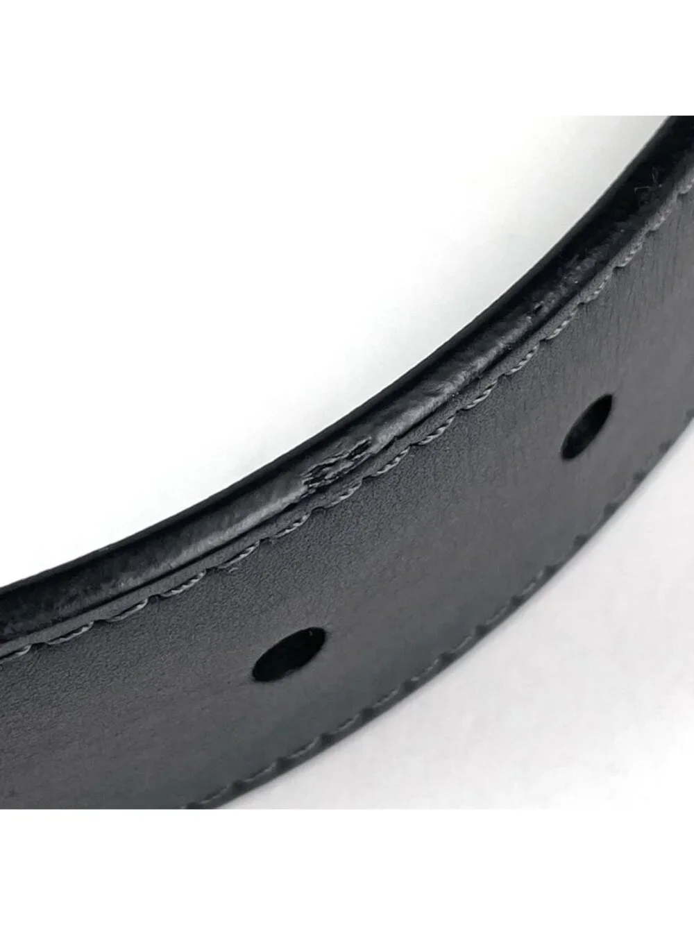 Louis Vuitton Ceinture Pont Neuf Belt Leather Noir